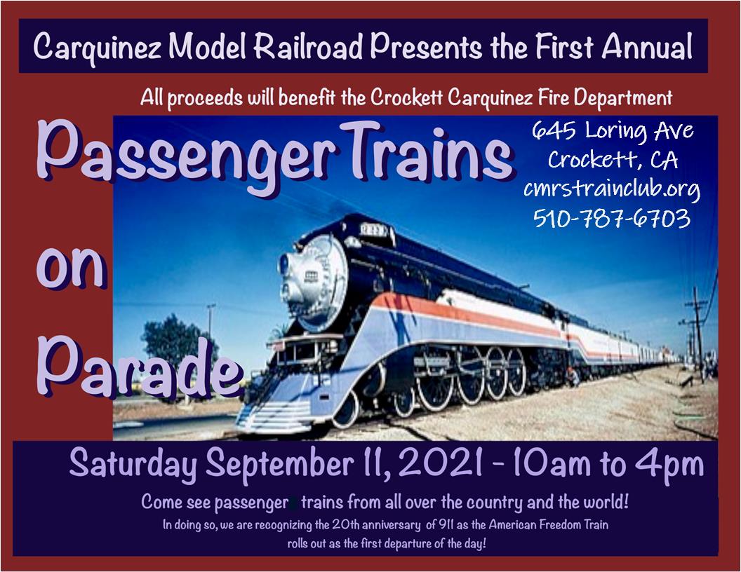 Passenger Trains on Parade 2021.09.11